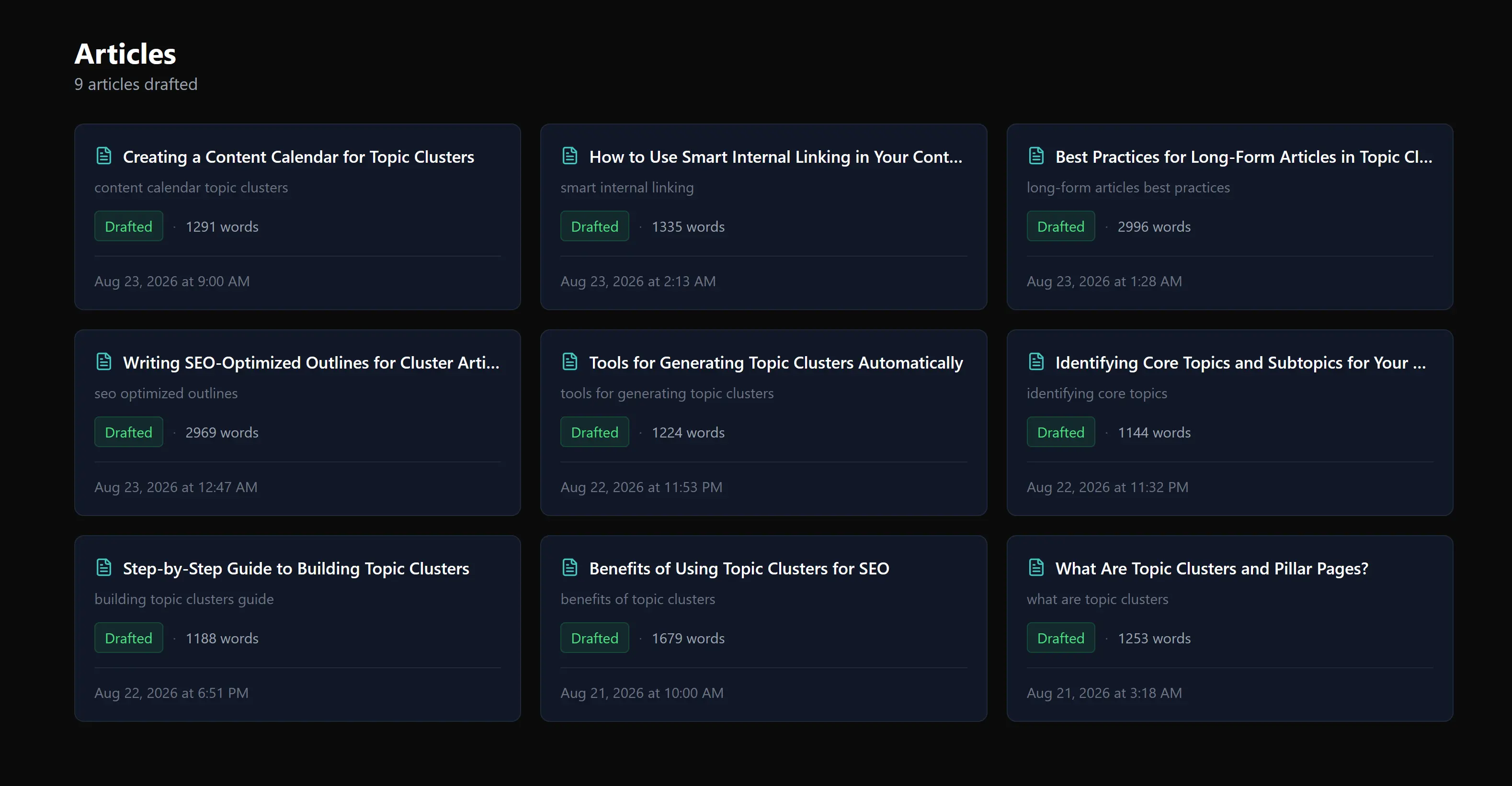 Long-form articles in RankAhead